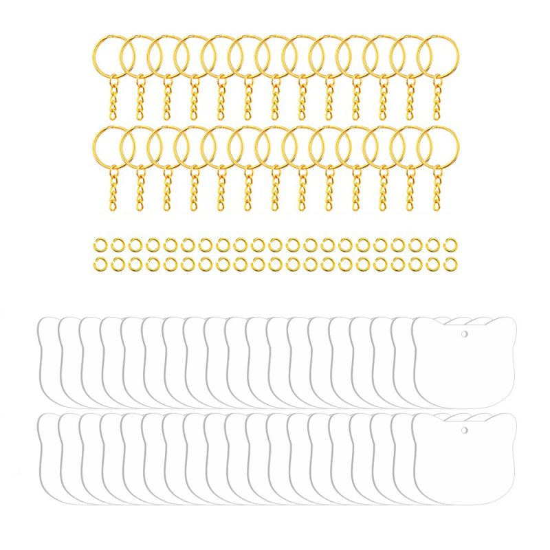 Võtmehoidja – akrüül tassel ripatsid DIY jaoks, kaasaegse kunsti stiil, 108 tk