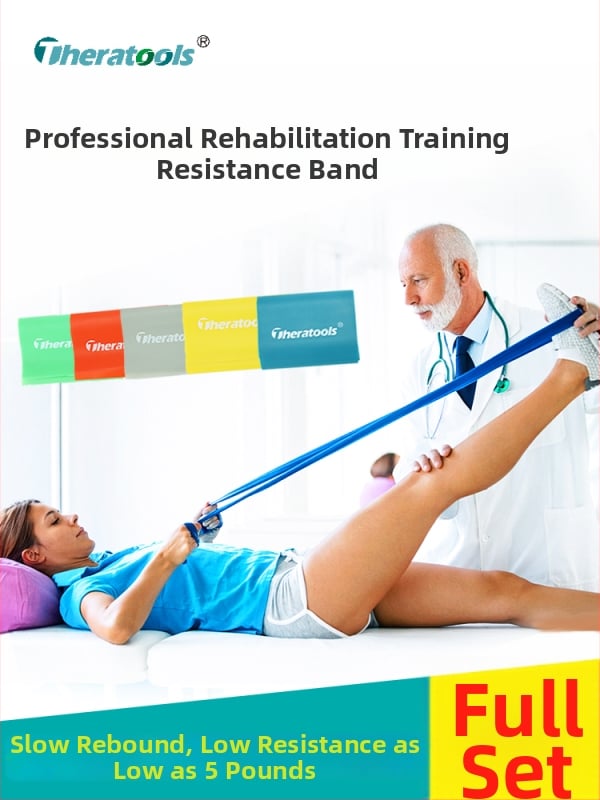 Elastinė pasipriešinimo juosta vaikams, skirta čiurnos atstatymui po lūžio — 5 svarų pasipriešinimas; medžiaga: šilkas; prekė: Kita.