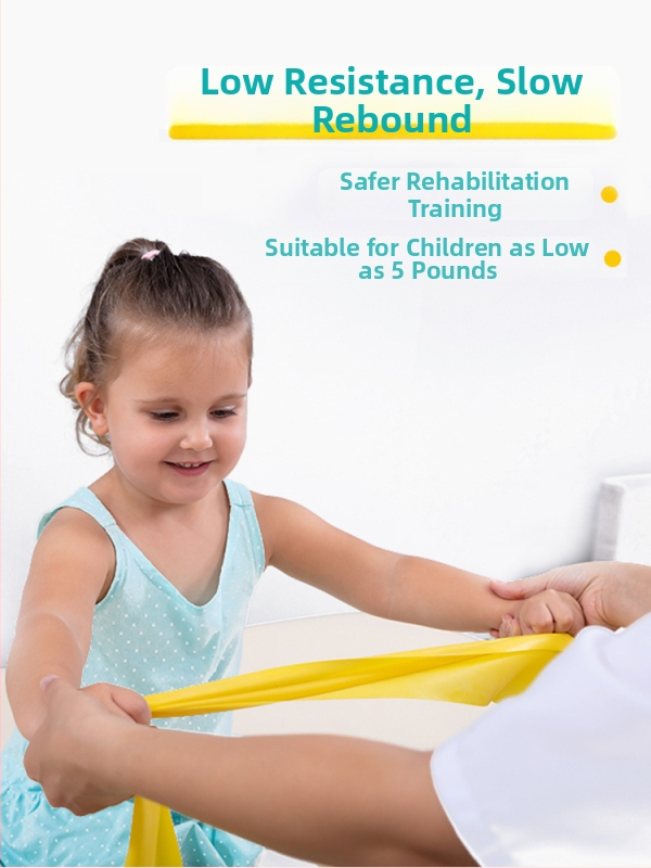 Еластична лента за тренировки за деца за възстановяване на глезена след фрактура — 5-фунтово съпротивление; материал: коприна; марка: Други.