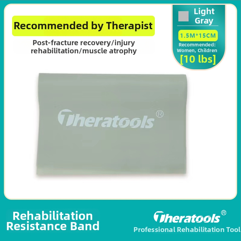 Elastinė pasipriešinimo juosta vaikams, skirta čiurnos atstatymui po lūžio — 5 svarų pasipriešinimas; medžiaga: šilkas; prekė: Kita.