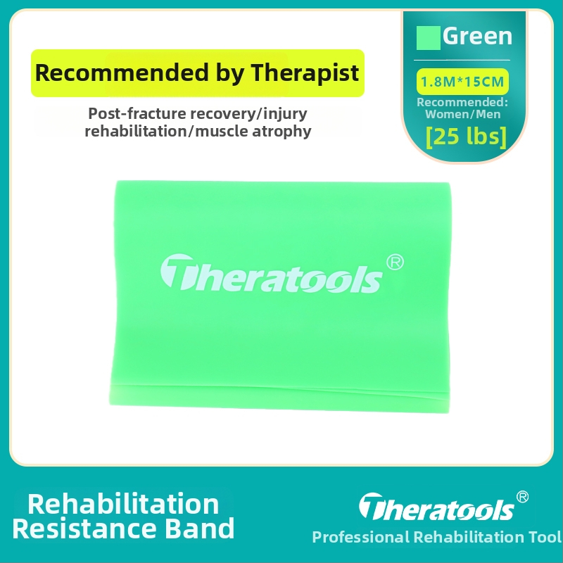 Elastinė pasipriešinimo juosta vaikams, skirta čiurnos atstatymui po lūžio — 5 svarų pasipriešinimas; medžiaga: šilkas; prekė: Kita.