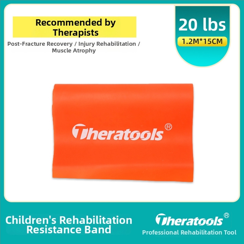 Elastinė pasipriešinimo juosta vaikams, skirta čiurnos atstatymui po lūžio — 5 svarų pasipriešinimas; medžiaga: šilkas; prekė: Kita.