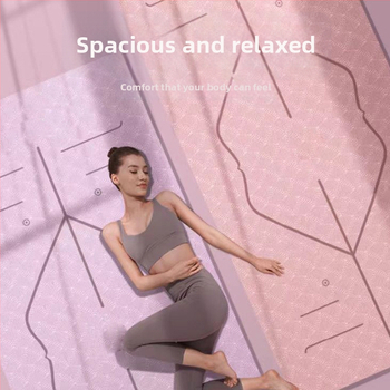 TPE йога мат, двустранно противохлъзгащ се, 8 мм дебелина, по-широки размери, персонализирана за домашни тренировки