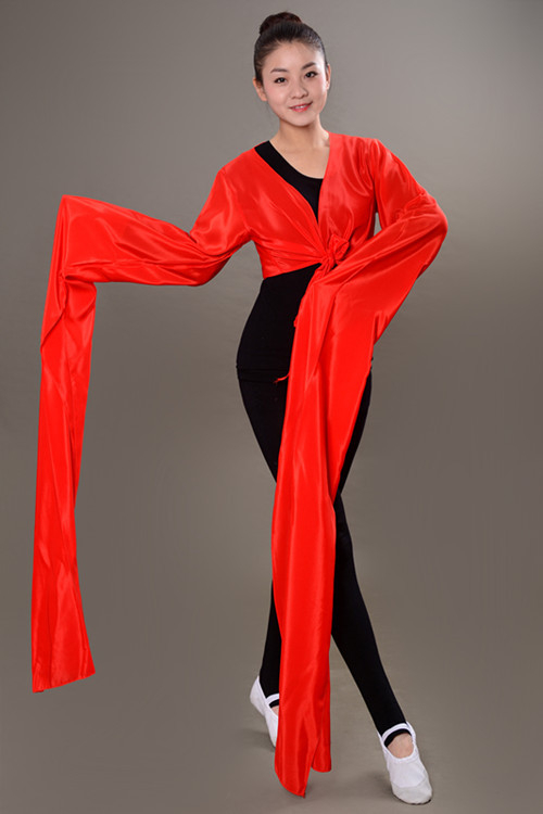 Šokių viršus su vandens rankovėmis suaugusioms moterims – scenos kostiumas, poliesterio audinys, pamušalas