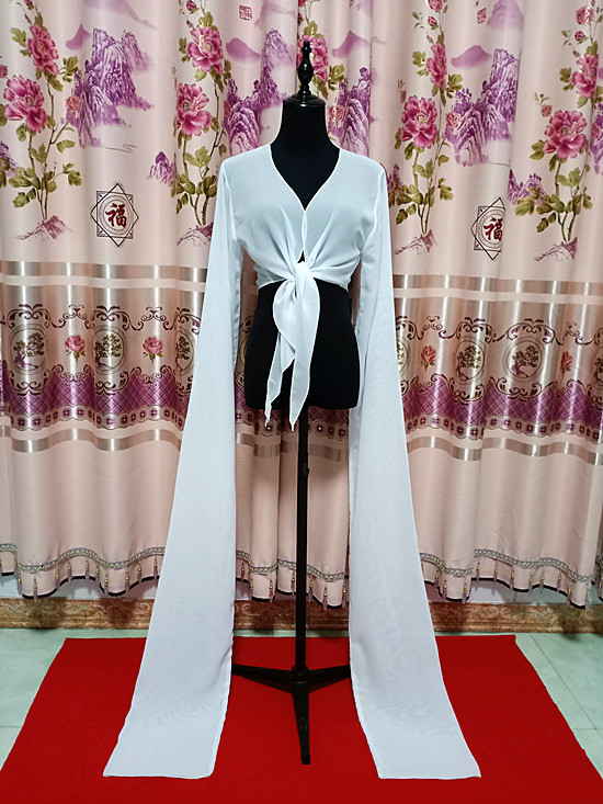 Šokių viršus su vandens rankovėmis suaugusioms moterims – scenos kostiumas, poliesterio audinys, pamušalas