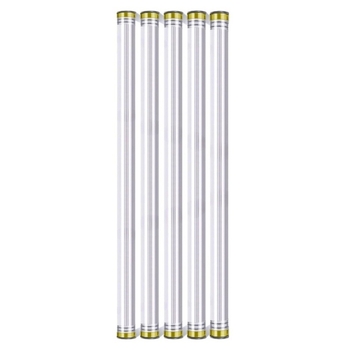 PC κυκλικός σωλήνας συσκευασίας με καπάκι, διαφανής, τοίχωμα 0,5 mm, κατάλληλος για αποθήκευση πλωτήρων ψαρέματος