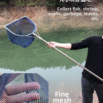 Storas žiedinis nerūdijančio plieno žvejybos tinklas, smulkus krevetėms tinklas, laukinės žvejybos įranga; Tinklo medžiaga: Kitas; Apkroja: Kitas; Gylis: Kitas