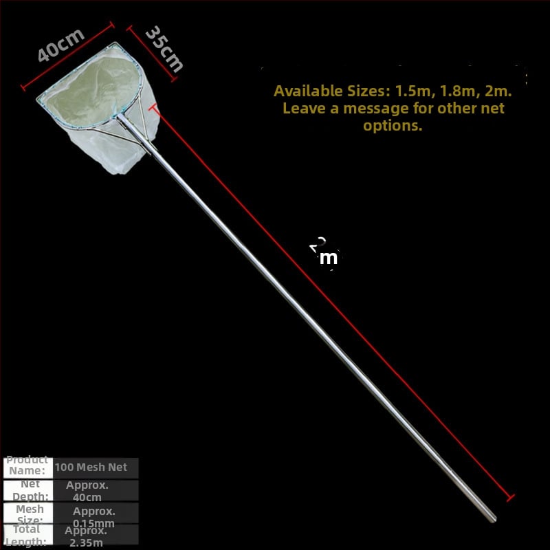 Storas žiedinis nerūdijančio plieno žvejybos tinklas, smulkus krevetėms tinklas, laukinės žvejybos įranga; Tinklo medžiaga: Kitas; Apkroja: Kitas; Gylis: Kitas