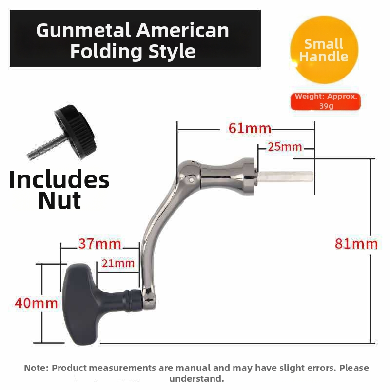 Rockerkäepide kalapüügireelidele, kokkupandav metallist rocker käepide spinnireelidele