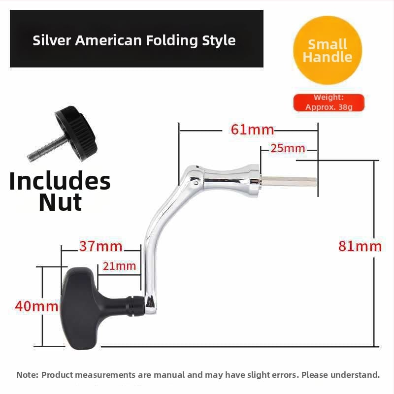 Rockerkäepide kalapüügireelidele, kokkupandav metallist rocker käepide spinnireelidele