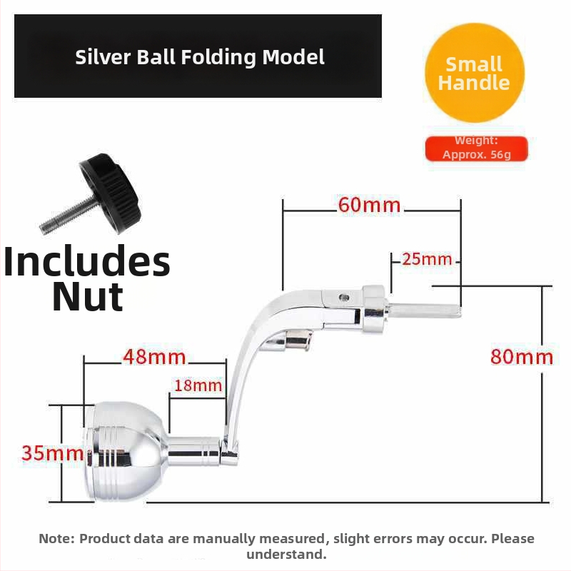 Rockerkäepide kalapüügireelidele, kokkupandav metallist rocker käepide spinnireelidele