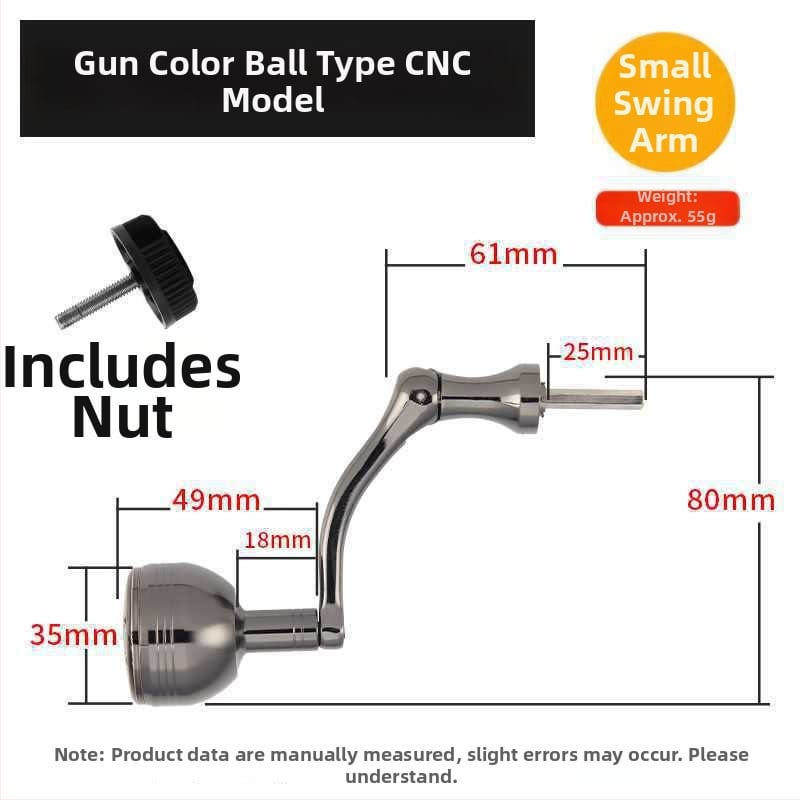 Rockerkäepide kalapüügireelidele, kokkupandav metallist rocker käepide spinnireelidele