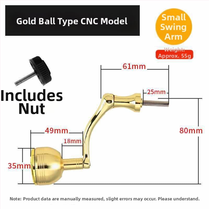 Rockerkäepide kalapüügireelidele, kokkupandav metallist rocker käepide spinnireelidele