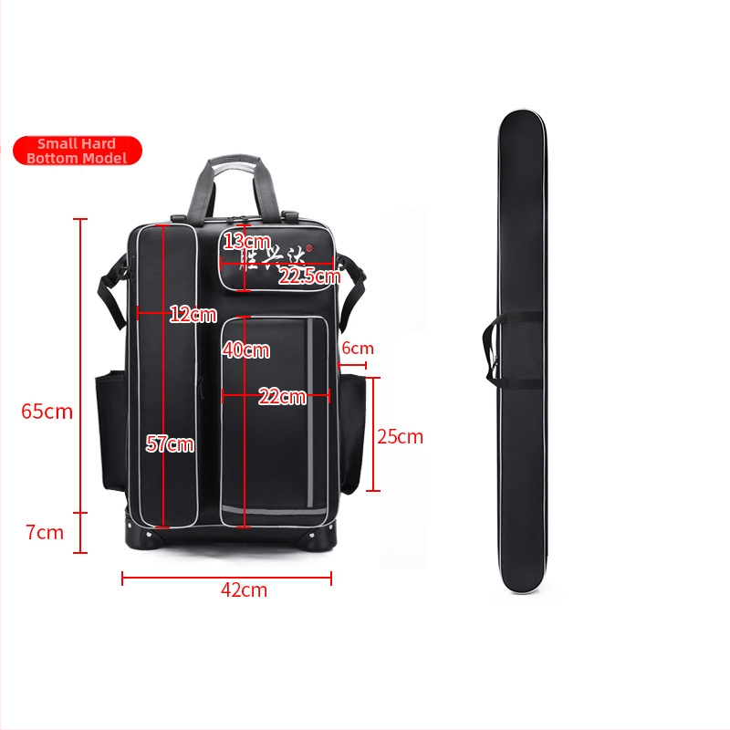 Твърд корпус с колела — чанта за риболовен стол и оборудване (Материал: нейлон; Водоустойчив: Да; Марка: Shengxingda; Конструкция: стоманена тел; Преносим дизайн)