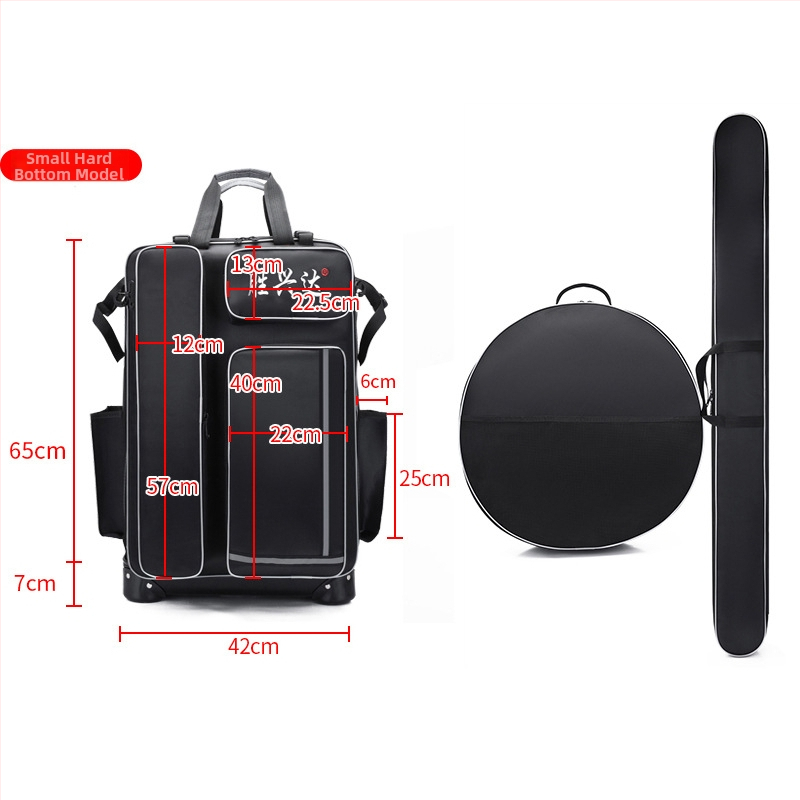 Твърд корпус с колела — чанта за риболовен стол и оборудване (Материал: нейлон; Водоустойчив: Да; Марка: Shengxingda; Конструкция: стоманена тел; Преносим дизайн)