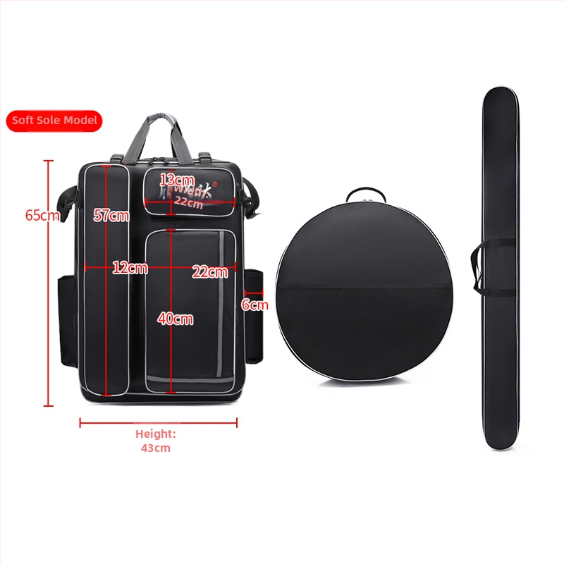 Твърд корпус с колела — чанта за риболовен стол и оборудване (Материал: нейлон; Водоустойчив: Да; Марка: Shengxingda; Конструкция: стоманена тел; Преносим дизайн)