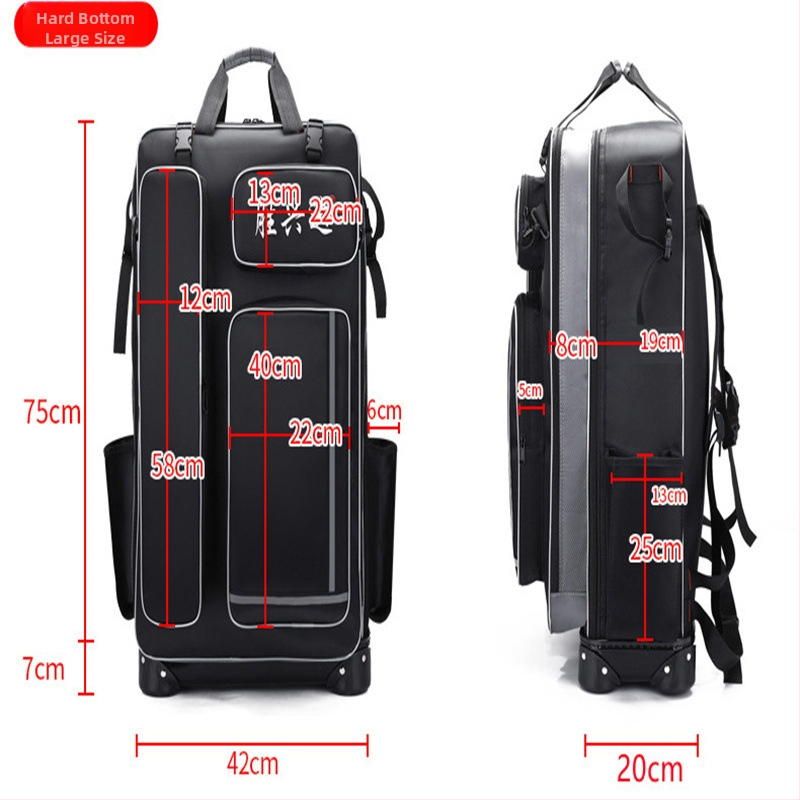 Твърд корпус с колела — чанта за риболовен стол и оборудване (Материал: нейлон; Водоустойчив: Да; Марка: Shengxingda; Конструкция: стоманена тел; Преносим дизайн)