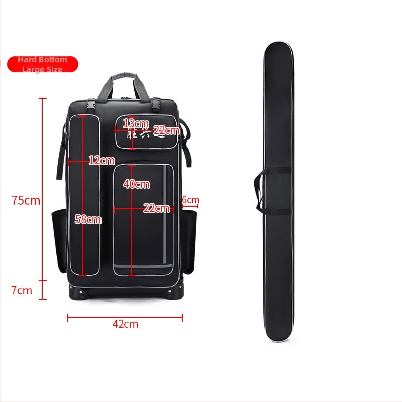 Твърд корпус с колела — чанта за риболовен стол и оборудване (Материал: нейлон; Водоустойчив: Да; Марка: Shengxingda; Конструкция: стоманена тел; Преносим дизайн)