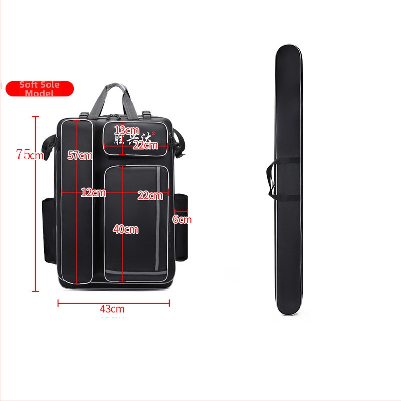 Твърд корпус с колела — чанта за риболовен стол и оборудване (Материал: нейлон; Водоустойчив: Да; Марка: Shengxingda; Конструкция: стоманена тел; Преносим дизайн)