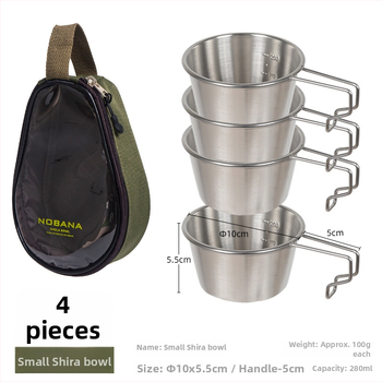 Prijenosni kamp kuhinjski set zdjela od PVC Oxford platna, za 2–4 osobe, model 221107 s torbicom za pohranu