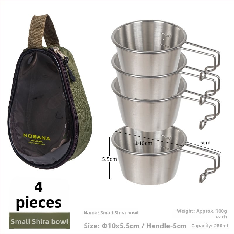 Prijenosni kamp kuhinjski set zdjela od PVC Oxford platna, za 2–4 osobe, model 221107 s torbicom za pohranu