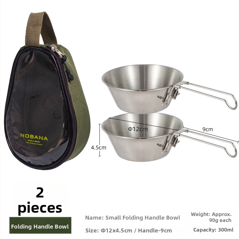 Prijenosni kamp kuhinjski set zdjela od PVC Oxford platna, za 2–4 osobe, model 221107 s torbicom za pohranu