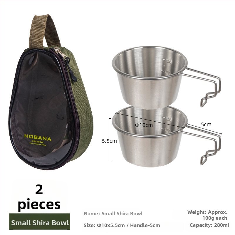 Prijenosni kamp kuhinjski set zdjela od PVC Oxford platna, za 2–4 osobe, model 221107 s torbicom za pohranu