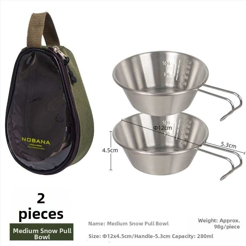 Prijenosni kamp kuhinjski set zdjela od PVC Oxford platna, za 2–4 osobe, model 221107 s torbicom za pohranu