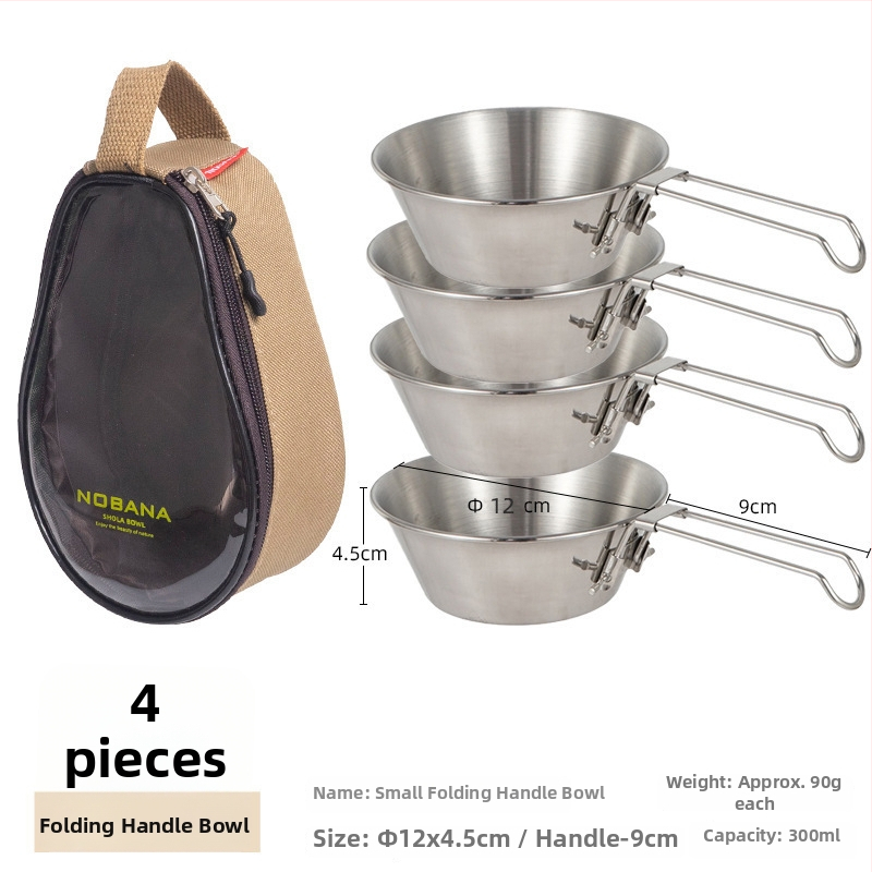 Prijenosni kamp kuhinjski set zdjela od PVC Oxford platna, za 2–4 osobe, model 221107 s torbicom za pohranu