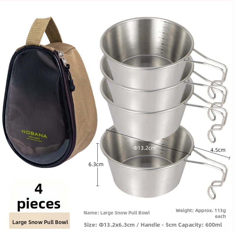 Prijenosni kamp kuhinjski set zdjela od PVC Oxford platna, za 2–4 osobe, model 221107 s torbicom za pohranu