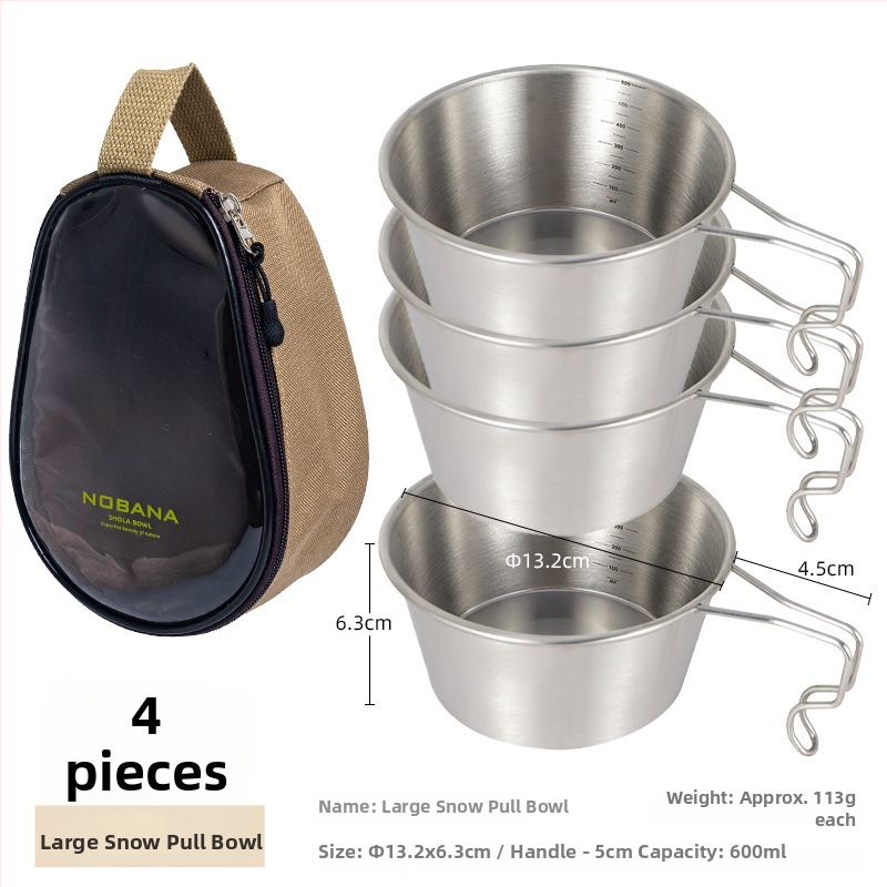 Prijenosni kamp kuhinjski set zdjela od PVC Oxford platna, za 2–4 osobe, model 221107 s torbicom za pohranu