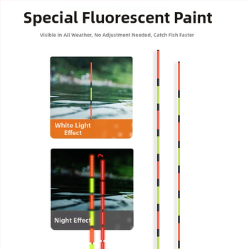 Електронен комплект за риболовни поплавъци – цифров поплавък с батерия и нощно осветление (Марка: Yunfei fish; Материал: пластмаса; Категория: риболовни поплавъци)