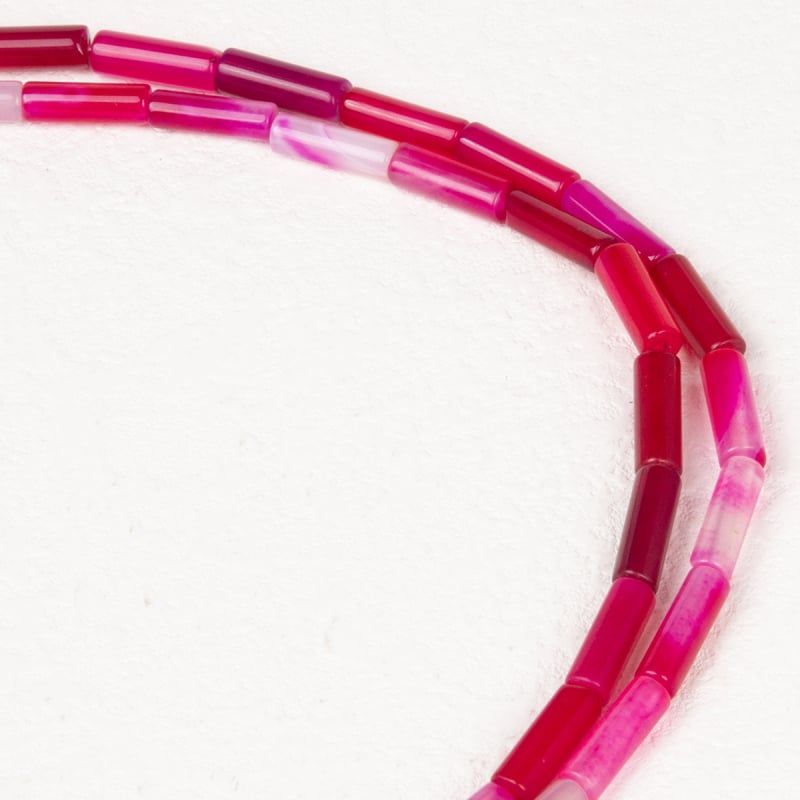 Αξεσουάρ κοσμημάτων — κυλινδρικές χάντρες από αχάτη, φυσική επεξεργασία, διασκορπισμένες χάντρες