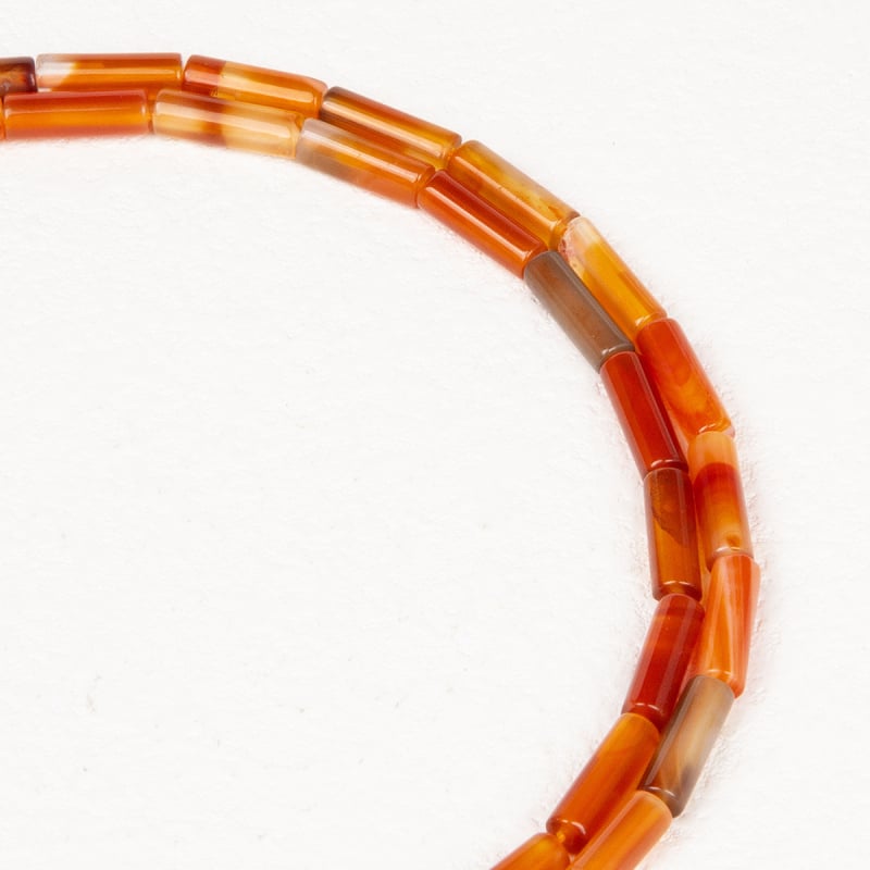 Αξεσουάρ κοσμημάτων — κυλινδρικές χάντρες από αχάτη, φυσική επεξεργασία, διασκορπισμένες χάντρες