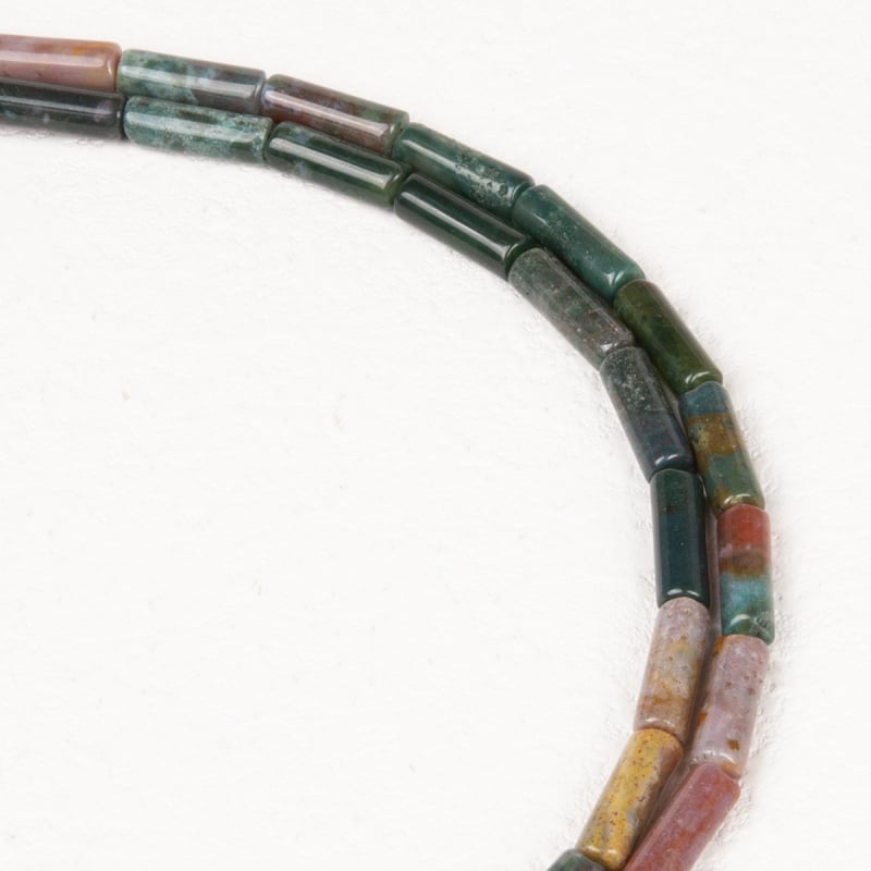 Αξεσουάρ κοσμημάτων — κυλινδρικές χάντρες από αχάτη, φυσική επεξεργασία, διασκορπισμένες χάντρες