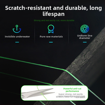 HIRAM Pagrindinė žvejybos linija, 9-sluoksniu pintas PE, didelis atsparumas, dėžutėje 200 vnt.