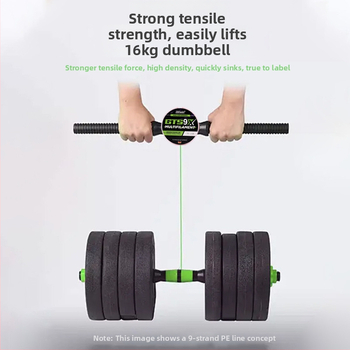 HIRAM Pagrindinė žvejybos linija, 9-sluoksniu pintas PE, didelis atsparumas, dėžutėje 200 vnt.