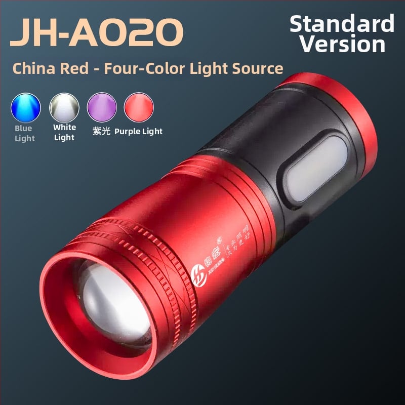 Φακός ψαρέματος LED με ζουμ, αναφορτιζόμενος, τέσσερις LED πηγές φωτισμού, αδιάβροχος, εμβέλεια 500 m