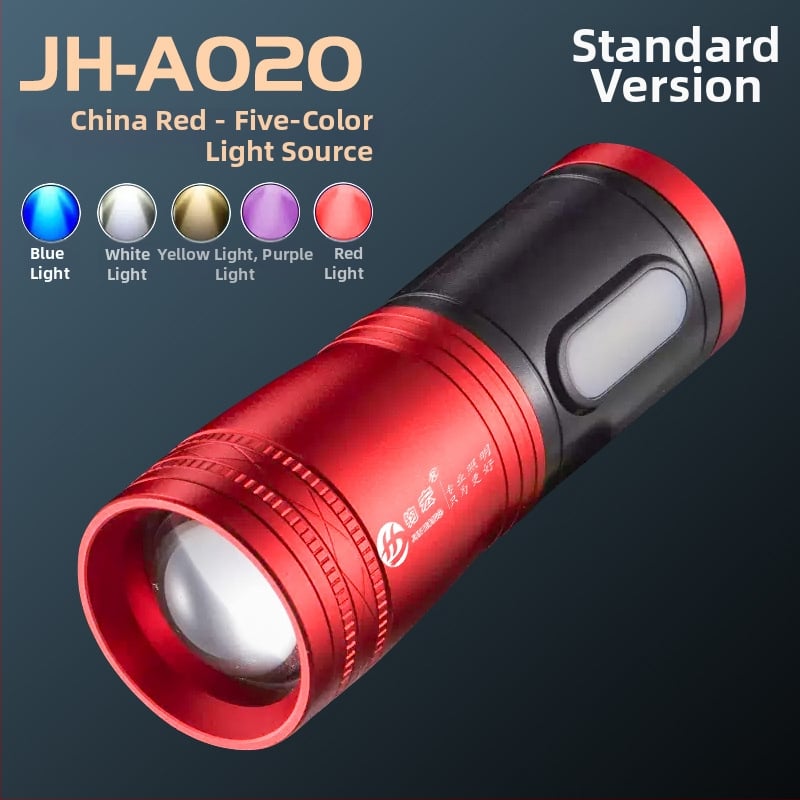 Φακός ψαρέματος LED με ζουμ, αναφορτιζόμενος, τέσσερις LED πηγές φωτισμού, αδιάβροχος, εμβέλεια 500 m