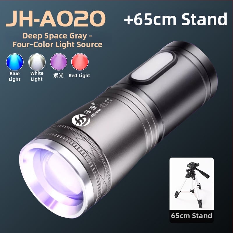 Φακός ψαρέματος LED με ζουμ, αναφορτιζόμενος, τέσσερις LED πηγές φωτισμού, αδιάβροχος, εμβέλεια 500 m