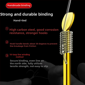 Dviejų kabliukų Esany sleeve su anti-surišimu, komplektas 1000 vnt., žvejybai rezervuare ir tvenkinyje