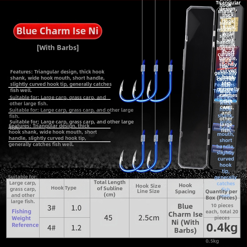 Dviejų kabliukų Esany sleeve su anti-surišimu, komplektas 1000 vnt., žvejybai rezervuare ir tvenkinyje