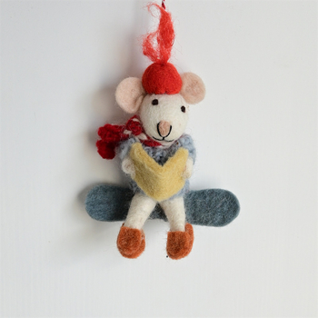 Rankų darbo vilnos filco pakabukas kuprinei – pudelis jauniklis, mažų gyvūnėlių raštas, saldus ir šaltas stilius, asmeninė tendencija, 2025 ruduo