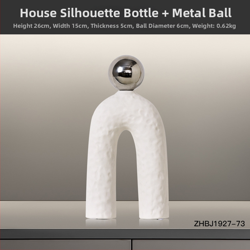 Porcelaninis ornamentas | Modernus minimalistinis stilius, abstraktus dryžių dizainas | Prekės ženklas Hehan