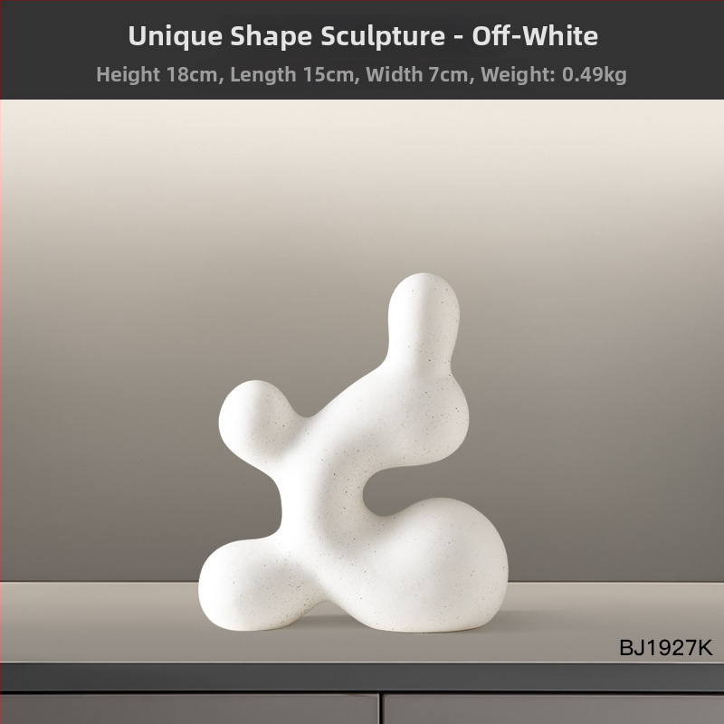 Porcelaninis ornamentas | Modernus minimalistinis stilius, abstraktus dryžių dizainas | Prekės ženklas Hehan