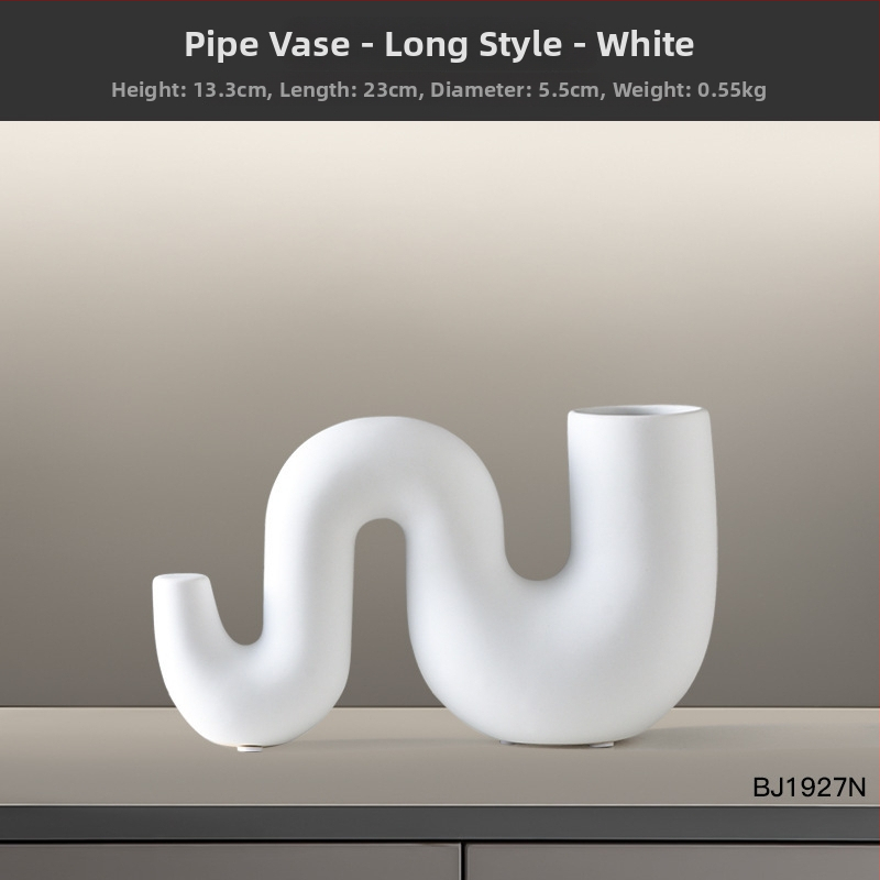 Porcelaninis ornamentas | Modernus minimalistinis stilius, abstraktus dryžių dizainas | Prekės ženklas Hehan