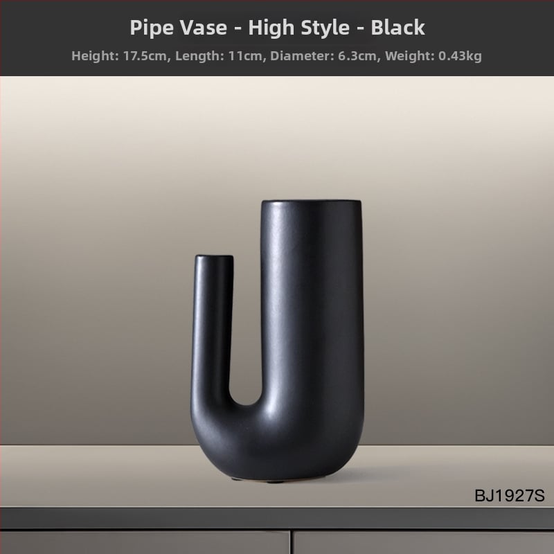 Porcelaninis ornamentas | Modernus minimalistinis stilius, abstraktus dryžių dizainas | Prekės ženklas Hehan