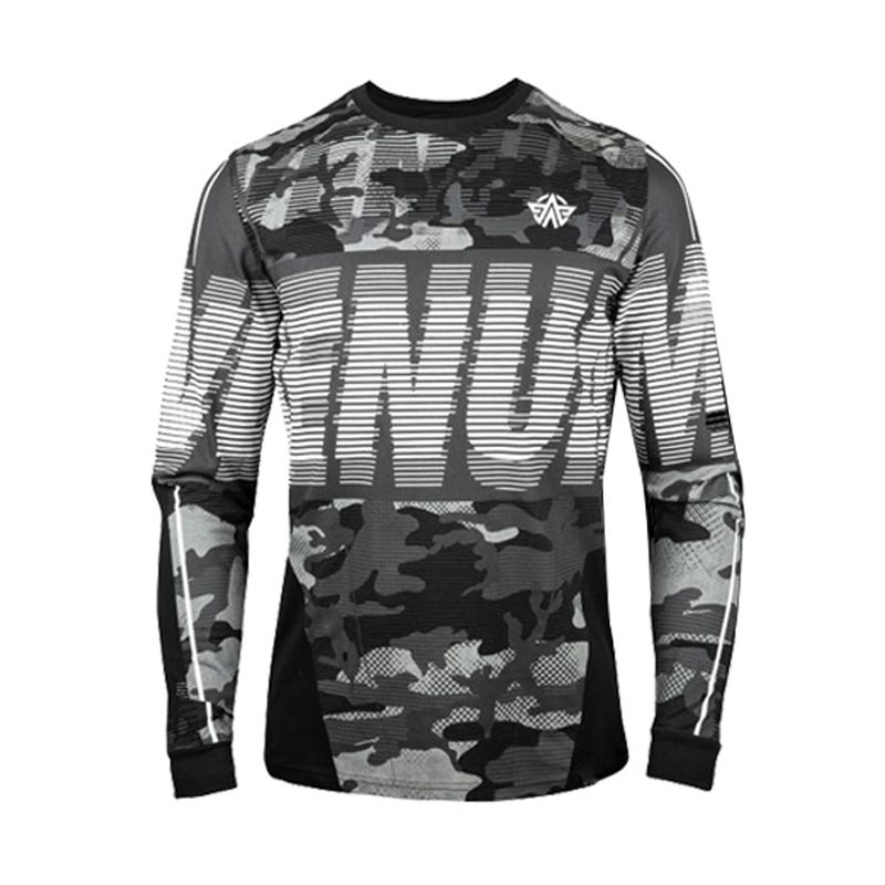 Ilgos rankovės treniravimo viršus bokso ir Muay Thai sanda, suaugusiems, unisex, Lycra audinys su 85% poliesterio įdėklu