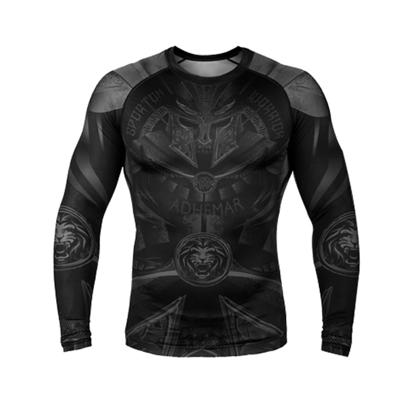 Ilgos rankovės treniravimo viršus bokso ir Muay Thai sanda, suaugusiems, unisex, Lycra audinys su 85% poliesterio įdėklu