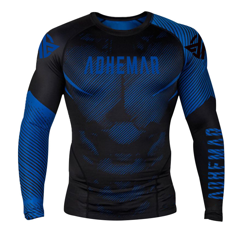 Ilgos rankovės treniravimo viršus bokso ir Muay Thai sanda, suaugusiems, unisex, Lycra audinys su 85% poliesterio įdėklu